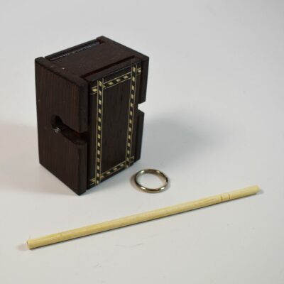 Mel Babcock Ring and Box: fancy wood inlay version - Image 2