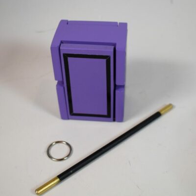 Mel Babcock Ring and Box: violet painted version
