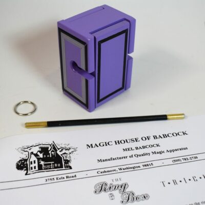 Mel Babcock Ring and Box: violet painted version - Image 3
