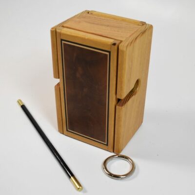 Large Size Ring In Box in exotic woods by Mel Babcock: As new removed from the original shipping box