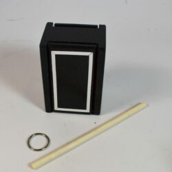 Mel Babcock Ring and Box: black painted version