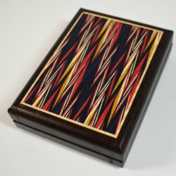Mel Babcock Magnetic Card Box: Stunning colorful wood inlay