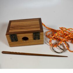 Babcock Twin Cords, Rings and Treasure Chest: hallmarked
