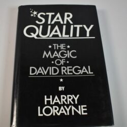 Star Quality the Magic of David Regal:1987 Harry Lorayne: autographed by Regal