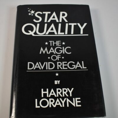 Star Quality the Magic of David Regal:1987 Harry Lorayne: autographed by Regal