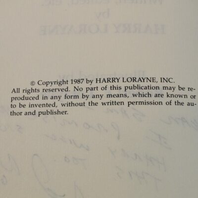 Star Quality the Magic of David Regal:1987 Harry Lorayne: autographed by Regal - Image 3