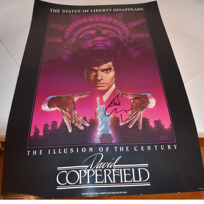 David Copperfield Statue of Liberty Poster signed ( I guarantee the signature!)