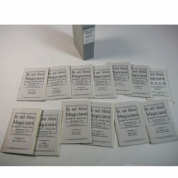 For and About Magicians by Thomas Chew Worthington: #15 of 25 sets issued: wee book set of 13