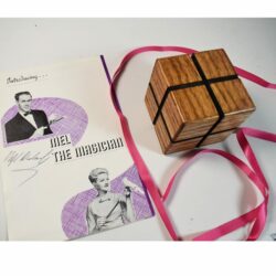 Babcock Block off Ribbon: only one we have ever listed: with early "Mel the Magician" signed advertisement