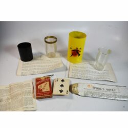 Vintage original UF Grant Magic: Chen Lee Water Suspension, Kleen-Kut Milko, Diminishing Cards, and Mak Spooks Alive