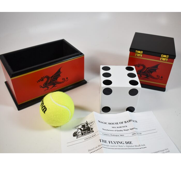 The (Okito) Flying Die by Mel Babcock Oriental painted version: New!