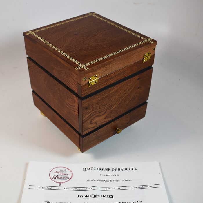 Mel Babcock Triple Coin Boxes: Mint! A beautiful example of Mel’s craftsmanship - Image 2