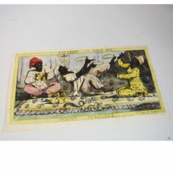Indian Jugglers. Aquatint Plate from “The Satirist" 1813