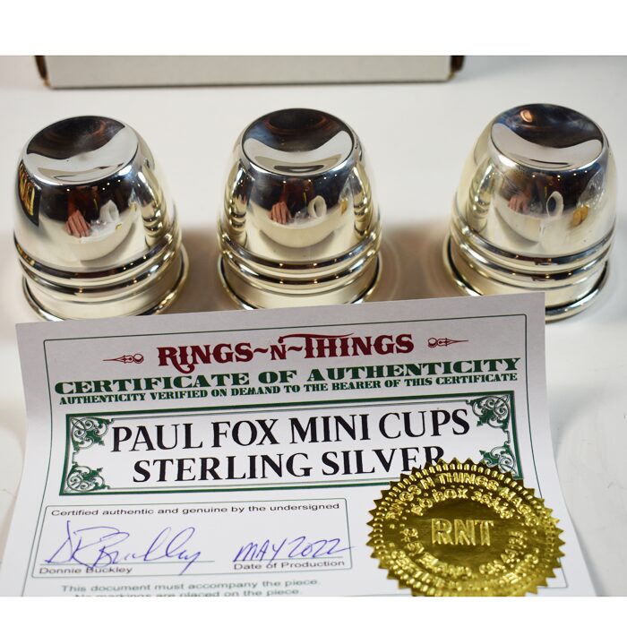 Sterling Silver Paul Fox Mini Cups from RNT2. 925 pure silver! Brand new!