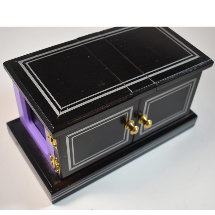 Babcock Large See Through Block Box: Unusual Black, Purple color scheme - Image 2