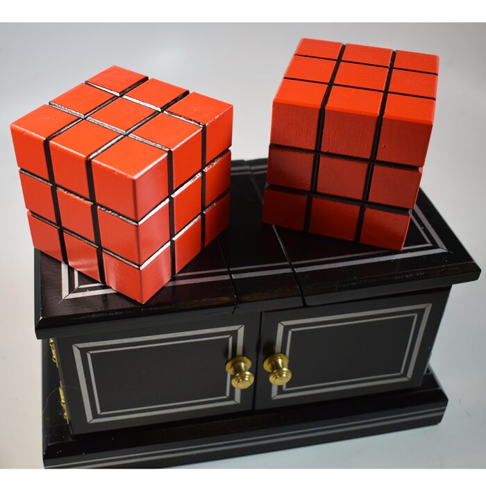 Babcock Large See Through Block Box: Unusual Black, Purple color scheme