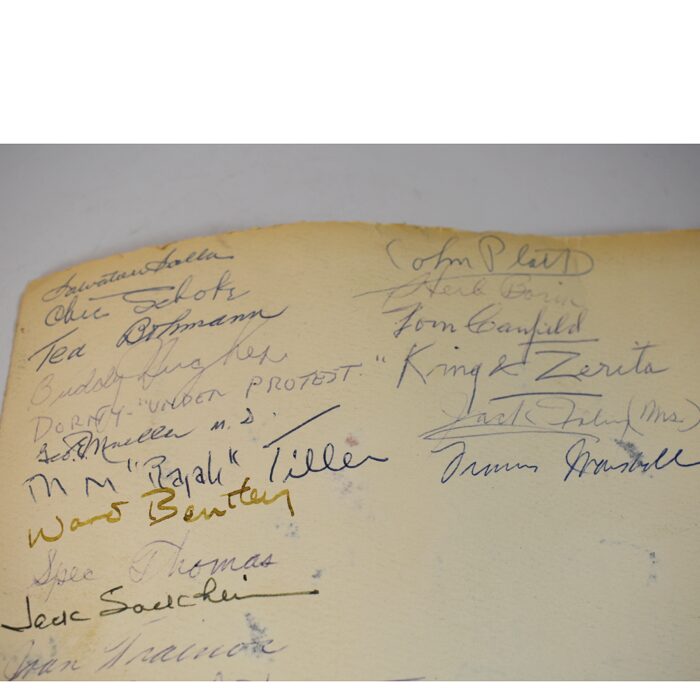 Salvatore Salla Original Ink Rendition of Doctor Richard Mossey’s New Chicago Office: signed by many prominent Chicago magicians - Image 8