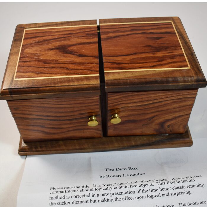 Robert Gunther Dice Box by Mel Babcock: Not your regular Die Box: Special order signed by Mel: both dice appear and vanish! - Image 2