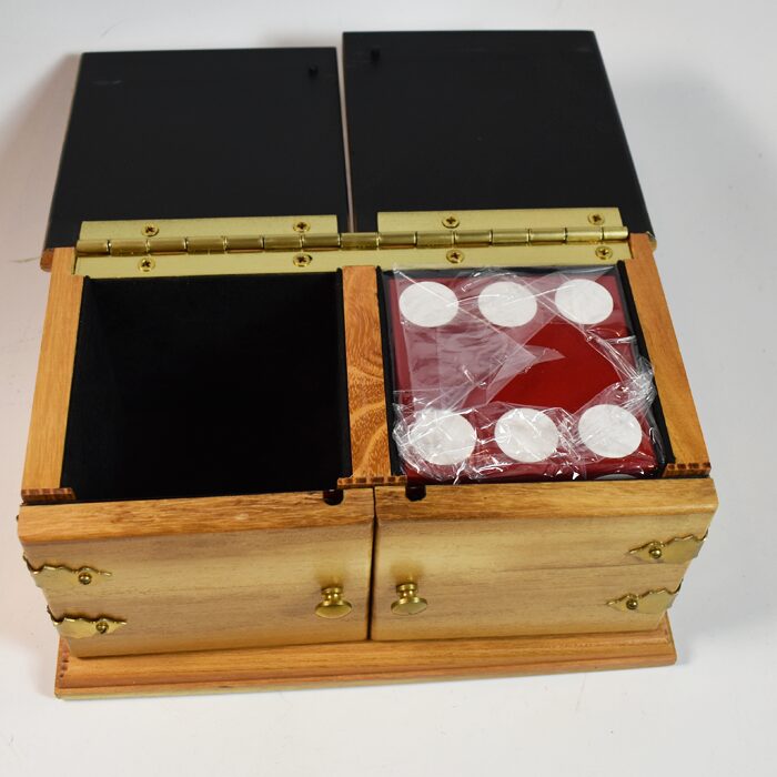 Babcock Large Sucker Die Box made of Golden Locust Wood: beautiful patina! - Image 2