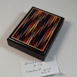 Mel Babcock Magnetic Card Box: exotic woods