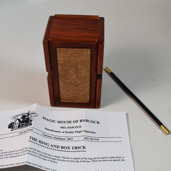 Large Size Ring In Box in exotic woods by Mel Babcock: As new removed from the original shipping box - Image 2