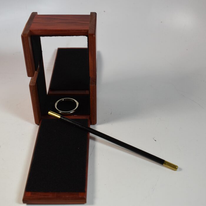 Large Size Ring In Box in exotic woods by Mel Babcock: As new removed from the original shipping box - Image 3