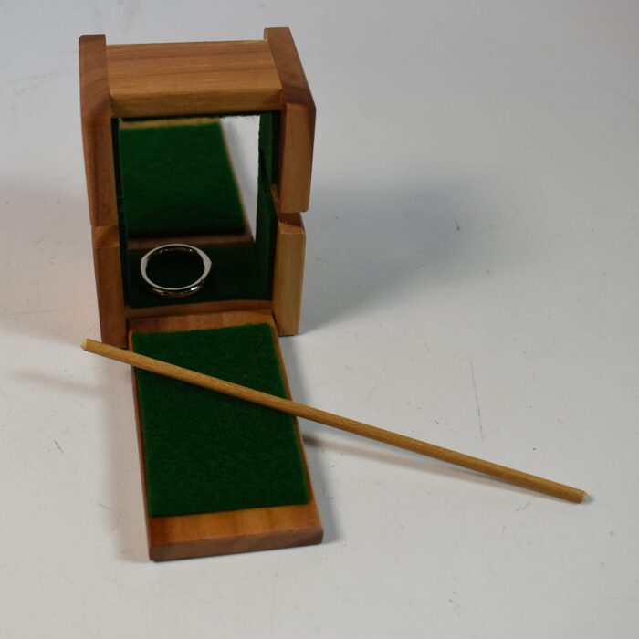 Mel Babcock Ring and Box: natural wood version - Image 2