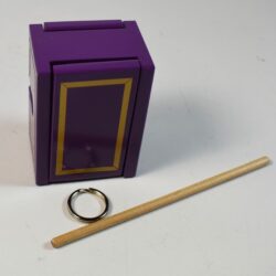 Mel Babcock Ring and Box: purple painted version