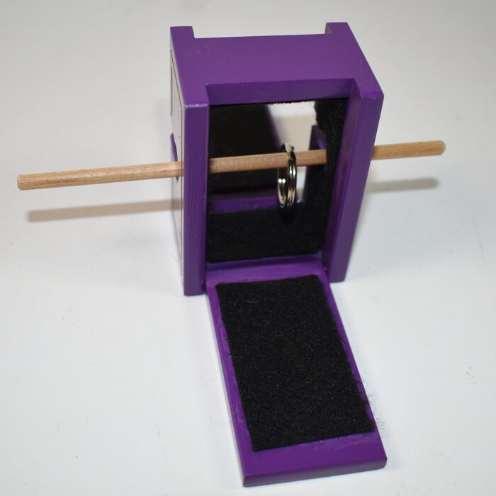 Mel Babcock Ring and Box: purple painted version - Image 3