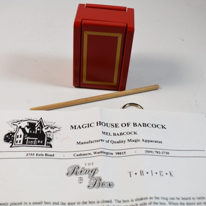 Mel Babcock Ring and Box: red painted version - Image 2