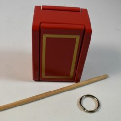 Mel Babcock Ring and Box: red painted version