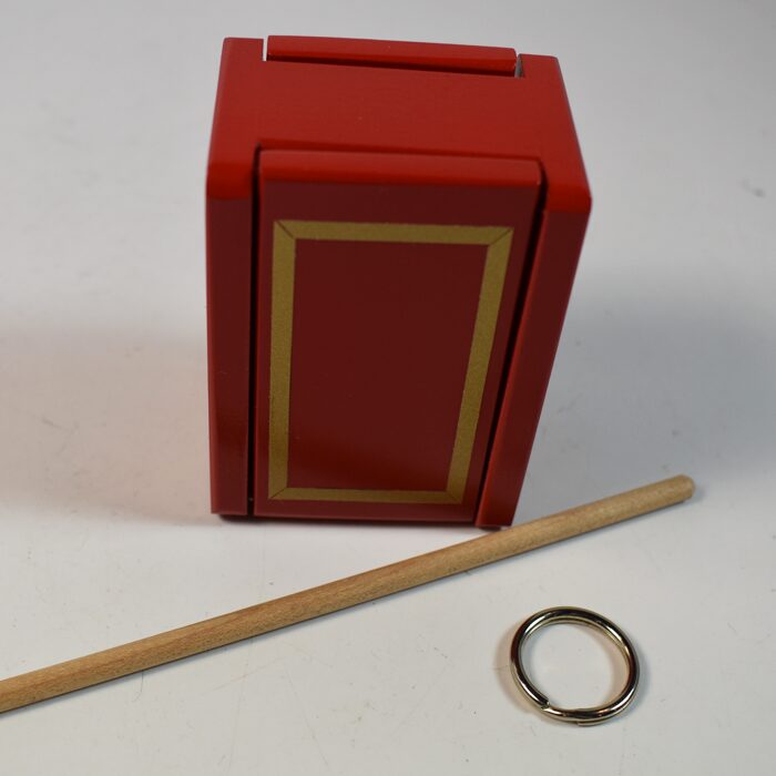 Mel Babcock Ring and Box: red painted version