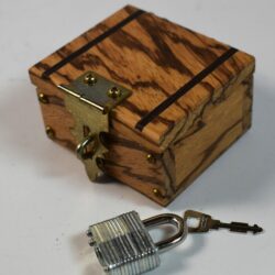 Mel Babcock Deluxe Lippincott Box exotic wood inlay!