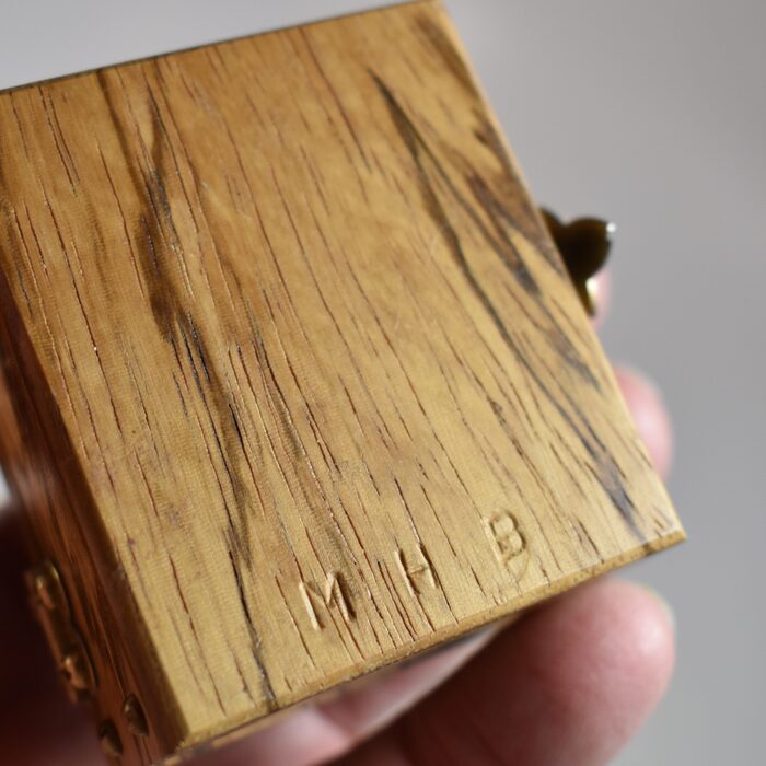 Mel Babcock Deluxe Lippincott Box exotic wood inlay! - Image 4